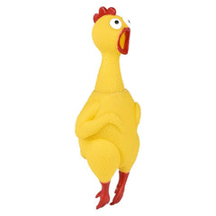 9.5" RUBBER SOUND CHICKEN MIX LLB kids toys