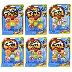 1"(27mm) Hi-Bounce Balls Assortment-Carded LLB kids toys