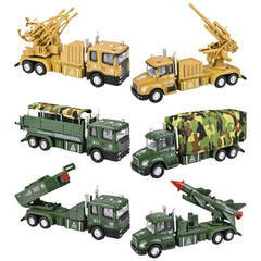 6" DIE-CAST PULL BACK MILITARY VEHICLES LLB Car Toys