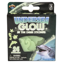 Glow In Dark Aquatic Stickers 24ct - LLB Toys