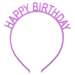 6" Glow In The Dark Happy Birthday Headband - LLB Toys