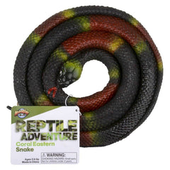 48" RUBBER EASTERN CORAL SNAKE LLB kids toys