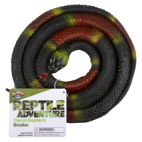 48" RUBBER EASTERN CORAL SNAKE LLB kids toys