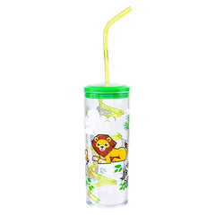 11oz SAFARI CUP WITH TWISTY STRAW LLB kids toys
