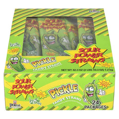 Sour Power Pickle Candy Straws - LLB Candy