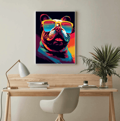 Bulldog POP ART Canvas Wall Art print