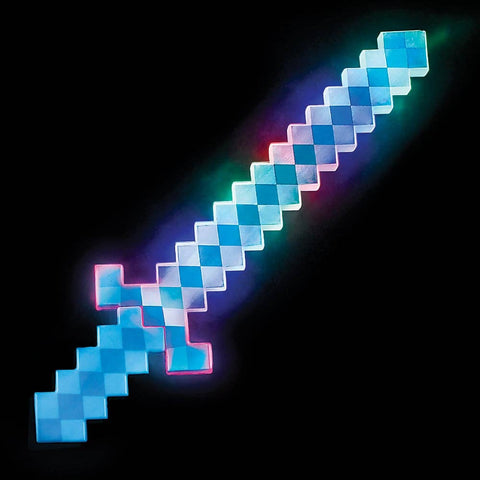 24" LIGHT-UP BLUE PIXEL SWORD LLB Light-up Toys