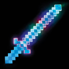 24" LIGHT-UP BLUE PIXEL SWORD LLB Light-up Toys
