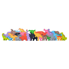 23" x 5" 26PC ALPHABET DINOSAUR PUZZLE LLB Puzzle