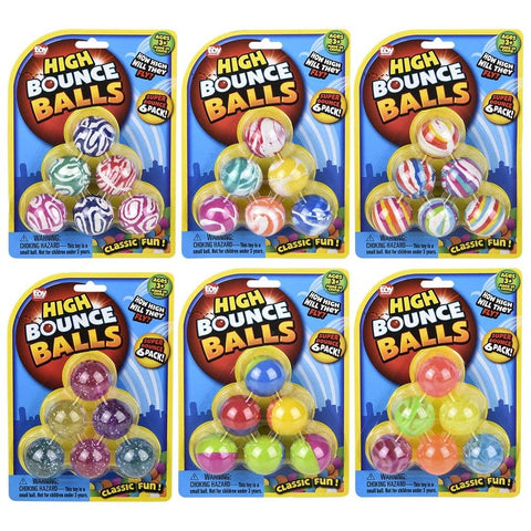 1.25"(32mm) Hi-Bounce Balls Assortment-Carded LLB kids toys
