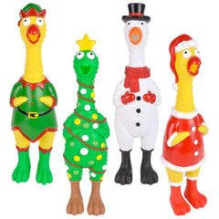 24" Christmas Screeching Rubber Chicken Toy - LLB Toys