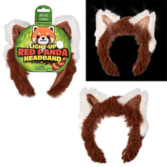 Light-Up Plush Red Panda Headband LLB Light-up Toys