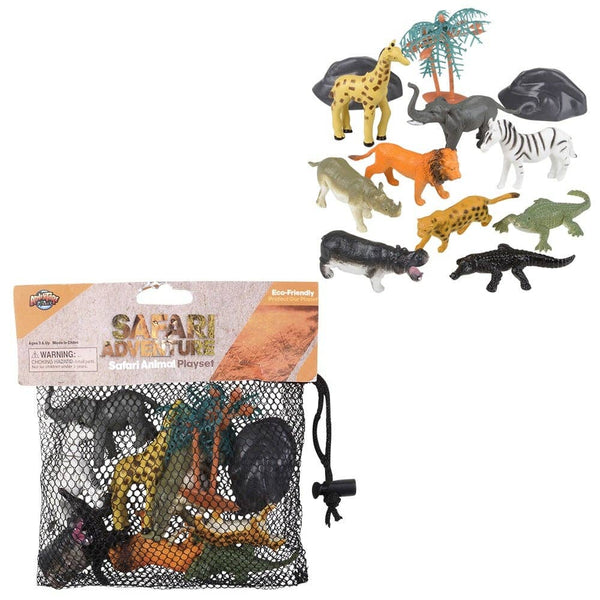 12PC SAFARI MESH BAG PLAY SET LLB kids toys