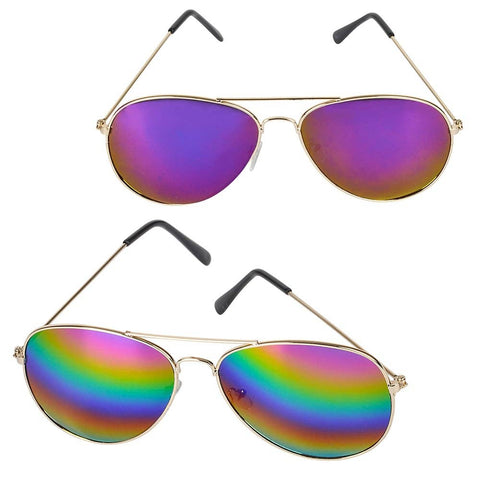RAINBOW LENS AVIATOR SUNGLASSES LLB kids toys