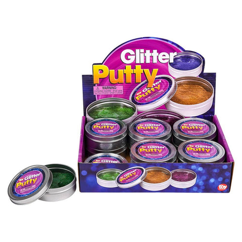 3" GLITTER PUTTY IN TIN BOX LLB Slime & Putty