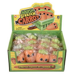 Squish Stretch Carrot 3.5" - LLB Toys