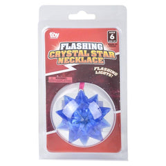 2.5" FLASHING CRYSTAL STAR BALL NECKLACE LLB kids toys