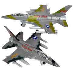 6" DIE-CAST PULL BACK F-16 FIGHTING FALCON LLB Car Toys