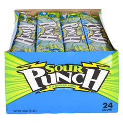SOUR PUNCH BLUE RASPBERRY STRAWS  - LLB Candy