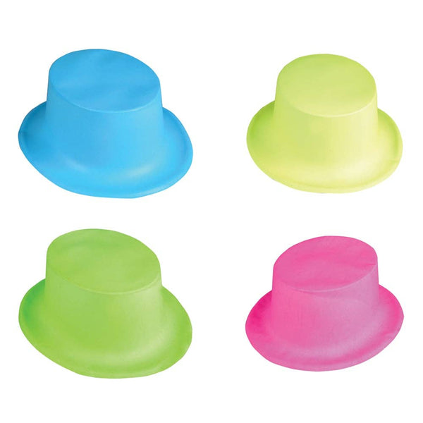 NEON PLASTIC TOP HAT - LLB Toys
