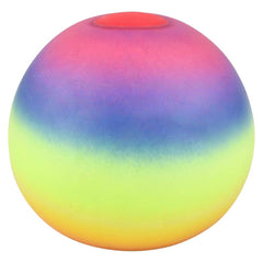4" SQUISH AND STRETCH RAINBOW GUMMI BALL - LLB Squishy Toys