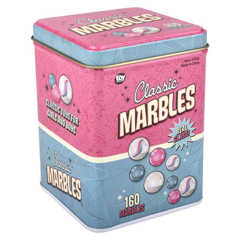 160PCS MARBLE IN TIN BOX LLB kids toys