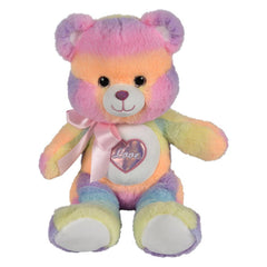15" Cotton Candy Heart Bear - LLB Toys