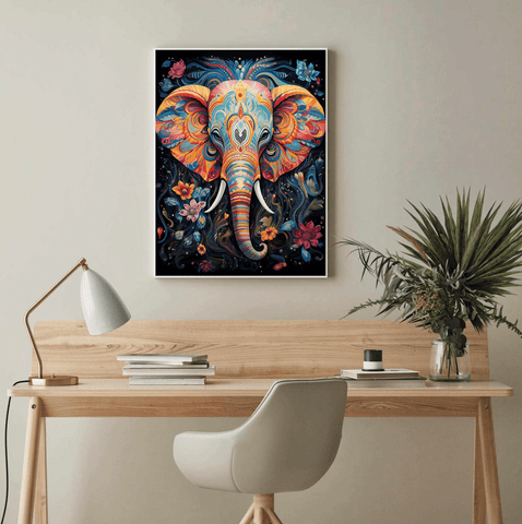 Fantasy Elephant Canvas Wall Art print