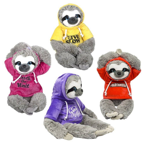 18.5" SLOTH WITH HOODIE LLB Plush Toys