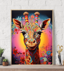 Fantasy Giraff Canvas Wall Art print