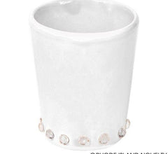 WHITE SHOT GLASS WITH RHINESTONE LLB kids toys