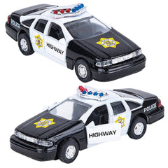 4.5" DIE-CAST PULL BACK POLICE CAR LLB Car Toys