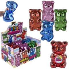 7" Sparkle Puffer Gummy Bear 6ct - LLB Toys