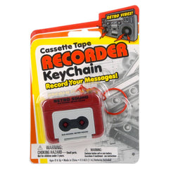 2" Cassette Tape Recorder Keychain 12ct - LLB Toys