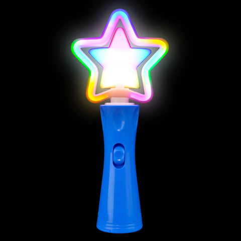 9" Neon Spinning Star Wand - LLB Toys