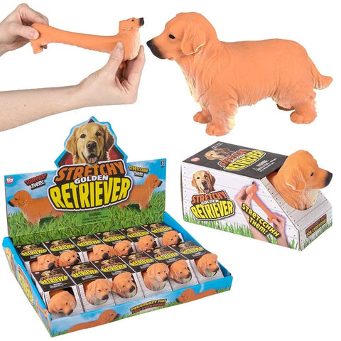 Stretchy Golden Retriever 5.25" 12ct - LLB Toys