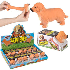 Stretchy Golden Retriever 5.25" 12ct - LLB Toys