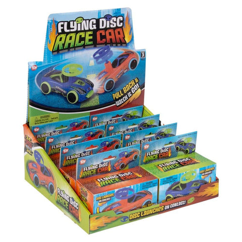 4" Flying Disc Race Car 8ct - LLB Toys
