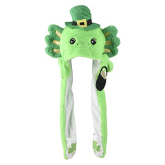 St.Patricks Day Axolotl Popping Ear Hat - LLB Toys