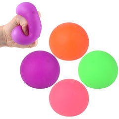 Marshmallow Neon Squishy Ball 2.5" 12ct - LLB Toys