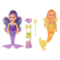 5.5" Glow In Dark Mermaid Set - LLB Toys