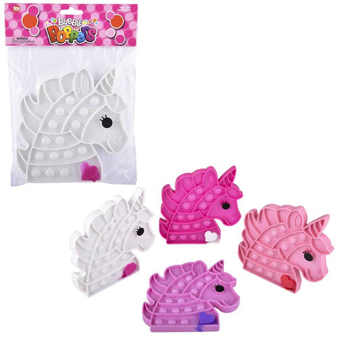 6.5" Valentines Unicorn Bubble Popper LLB kids toys
