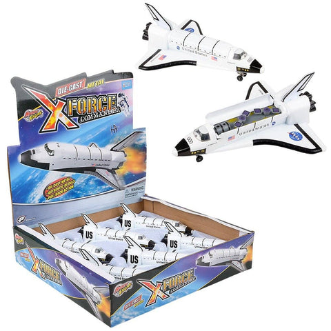 7" DIE-CAST PULL BACK SPACE SHUTTLE LLB Car Toys