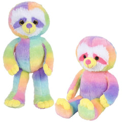 16" Tie Dye Sloth Plush Toy