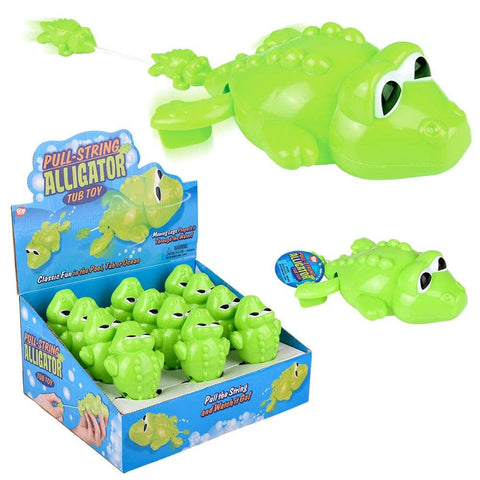 6" PULL-STRING ALLIGATOR BATH TOY LLB Bath Toys