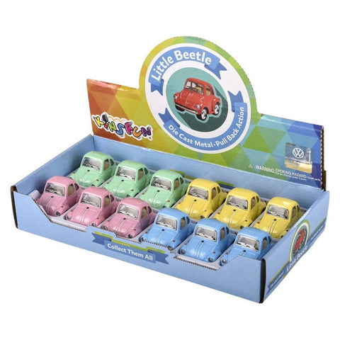 2" Diecast  VW Mini Beetle-Pastel Colors   - LLB Toys