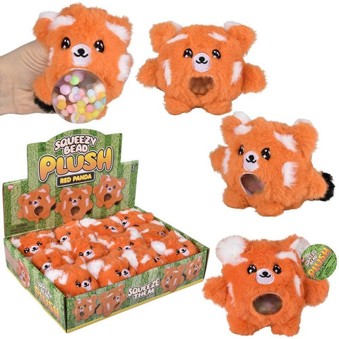 3" Red Panda Squeezy Bead Plush- LLB Toys