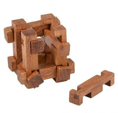 1.75" WOODEN BRAIN TEASERS LLB Wood Toy - Kids