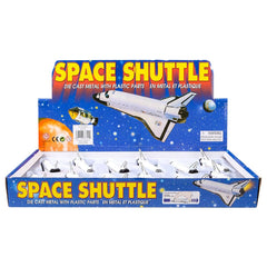 5" DIE-CAST PULL BACK SPACE SHUTTLE LLB Car Toys