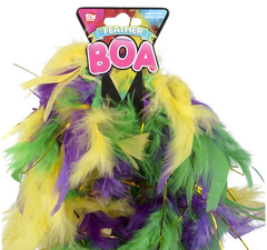 6' 60g MARDI GRAS BOA WITH GOLD TINSEL LLB kids toys